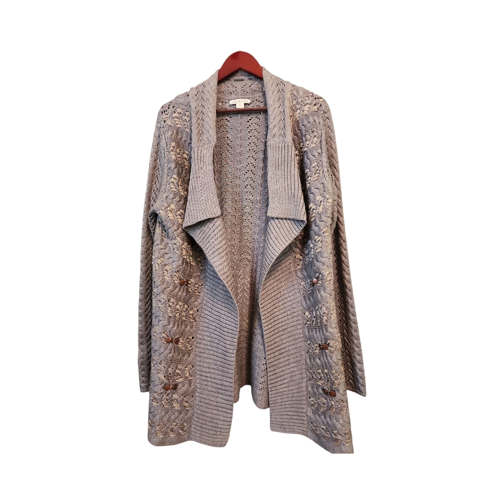 Coldwater Creek Lace Knit Cardigan